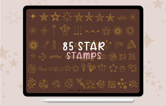 Download Brush Stamp Procreate - Star Sparkle - Star Collection