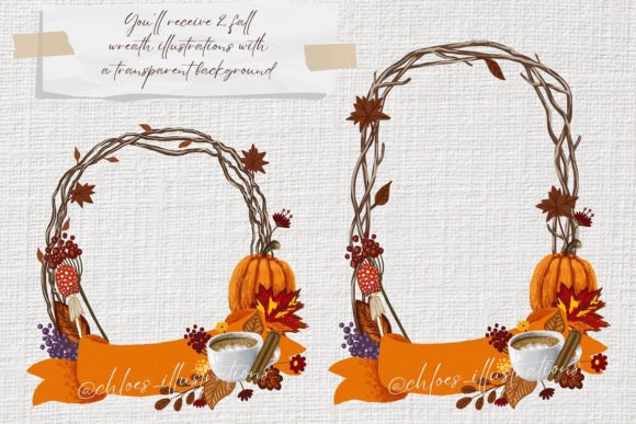 Download Fall Wreath Digital Painting Drawing - Paint Collection