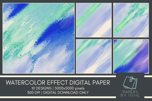 Download Watercolor Effect Design Digital Paper - Watercolor effect Collection
