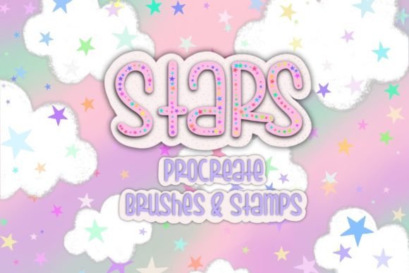 Download Rainbow Stars Procreate Bush &amp; Stamp Set - Star Collection