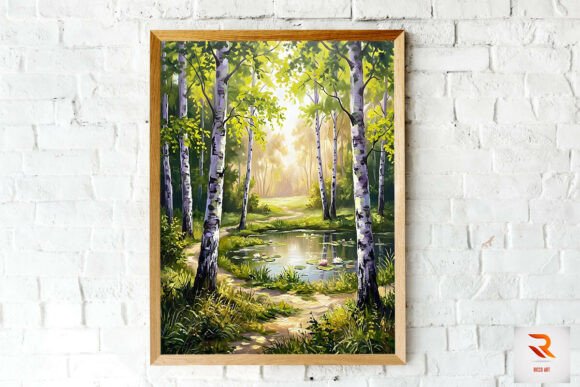 Download Abstract Forest Oil Painting Wall Art - Paint Collection