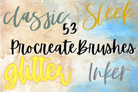 Download Procreate Lettering Painting Brushes Bundle - Paint Collection