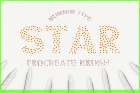 Download Procreate Brush Stamp Star Kids a-Z - Star Collection