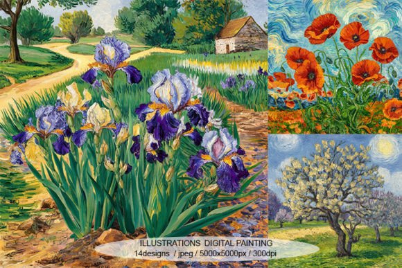Download Digital Painting Inspired by Van Gogh - Paint Collection
